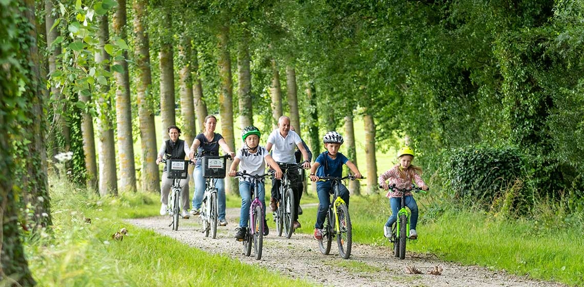 A vélo sur le Domaine